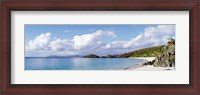 Framed High angle view of the beach, Trunk Bay, St John, US Virgin Islands