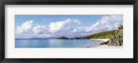 Framed High angle view of the beach, Trunk Bay, St John, US Virgin Islands