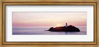 Framed Sunset, Godrevy Lighthouse, Cornwall, England, United Kingdom