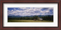 Framed Tractor on a field, Waterbury, Vermont, USA