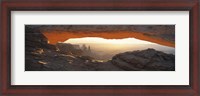 Framed Mesa Arch, Canyonlands National Park, Utah USA