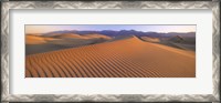 Framed Sand Dunes in Death Valley National Park, California