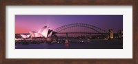 Framed Opera House Harbour Bridge Sydney Australia