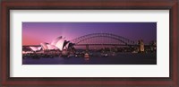Framed Opera House Harbour Bridge Sydney Australia