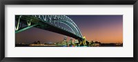 Framed Skyline Harbour Bridge Sydney Australia
