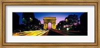 Framed France, Paris, Arc de Triomphe (night)