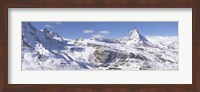 Framed Snow Covered Slopes, Matterhorn Switzerland