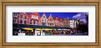 Framed Street Scene Brugge Belgium