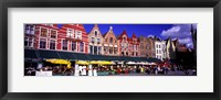 Framed Street Scene Brugge Belgium