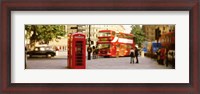 Framed Phone Box, Trafalgar Square Afternoon, London, England, United Kingdom