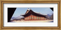 Framed Courtyard of a palace, Kyongbok Palace, Seoul, South Korea, Korea