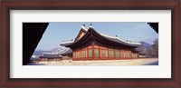 Framed Courtyard of a palace, Kyongbok Palace, Seoul, South Korea, Korea