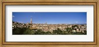 Framed Buildings in a city, Torre Del Mangia, Siena, Tuscany, Italy