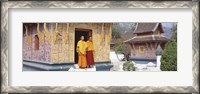 Framed Monks Wat Xien Thong Luang Prabang Laos