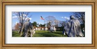 Framed Korean Veterans Memorial Washington DC USA