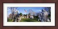 Framed Korean Veterans Memorial Washington DC USA