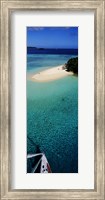 Framed Island With Boat Tonga South Pacific