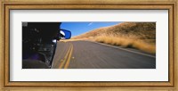 Framed Motorcycle on a road, California, USA