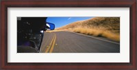 Framed Motorcycle on a road, California, USA
