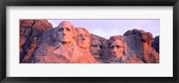 Framed Mount Rushmore, South Dakota (red hue)