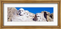 Framed Mount Rushmore, South Dakota (white)