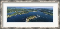 Framed Aerial view of an island, Newport, Rhode Island, USA