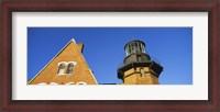 Framed Low angle view of a lighthouse, Block Island, Rhode Island, USA