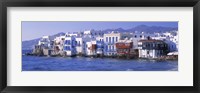 Framed Buildings on the Waterfront, Mykonos, Greece