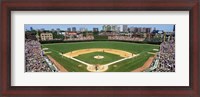 Framed Cubs playing in Wrigely Field, USA, Illinois, Chicago