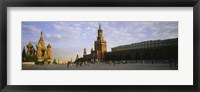 Framed Cathedral at a town square, St. Basil's Cathedral, Red Square, Moscow, Russia