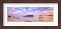 Framed Frenchman Bay, Bar Harbor, Maine, USA
