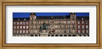 Framed Statue In Front Of A Building, Plaza Mayor, Madrid, Spain