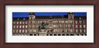 Framed Statue In Front Of A Building, Plaza Mayor, Madrid, Spain
