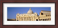 Framed Facade of a basilica, St. Peter's Basilica, St. Peter's Square, Vatican City, Rome, Lazio, Italy
