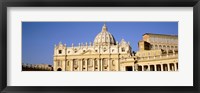 Framed Facade of a basilica, St. Peter's Basilica, St. Peter's Square, Vatican City, Rome, Lazio, Italy