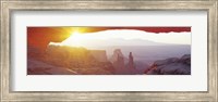 Framed Sunrise Mesa, Canyonlands National Park Utah, USA