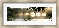 Framed Stone Bridge In Fog, Loire Valley, France