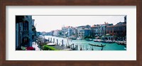 Framed Boats and Gondolas, Grand Canal, Venice, Italy
