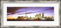 Framed Toronto skyline at dusk, Ontario Canada