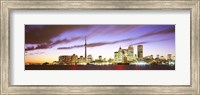 Framed Toronto skyline at dusk, Ontario Canada