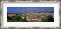 Framed Aerial View Of A City, Nice, France