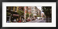 Framed Street Scene Barcelona Spain