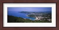 Framed High angle view of a bay, Llafranc, Costa Brava, Spain