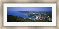 Framed High angle view of a bay, Llafranc, Costa Brava, Spain