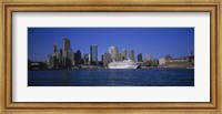 Framed Skyscrapers On The Waterfront, Sydney, New South Wales, United Kingdom, Australia
