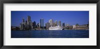Framed Skyscrapers On The Waterfront, Sydney, New South Wales, United Kingdom, Australia