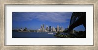 Framed Skyscrapers On The Waterfront, Sydney Harbor Bridge, Sydney, New South Wales, United Kingdom, Australia