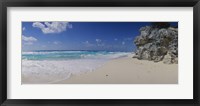 Framed Rock formation on the coast, Cancun, Quintana Roo, Mexico