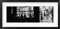 Framed Tourists In A Cafe, Amsterdam, Netherlands