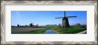 Framed Windmills near Alkmaar Holland (Netherlands)